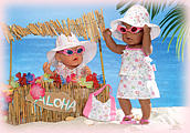 Куклаы Беби Бон на пляже